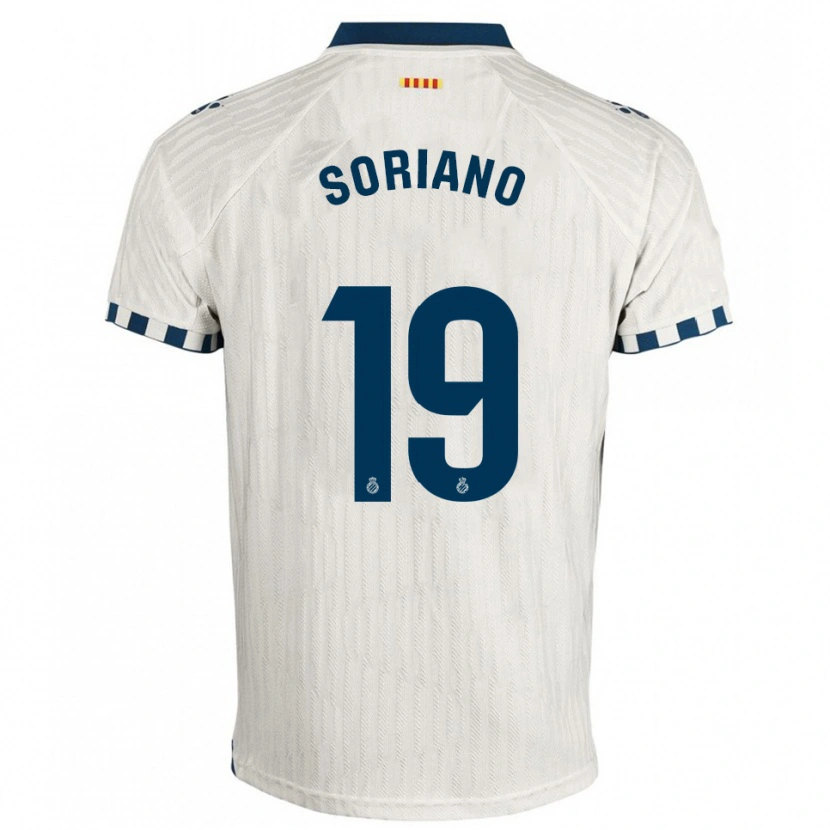 Danxen Dětské Aarón Soriano #19 Bílá Modrá Daleko Hráčské Dresy 2025/26 Dres