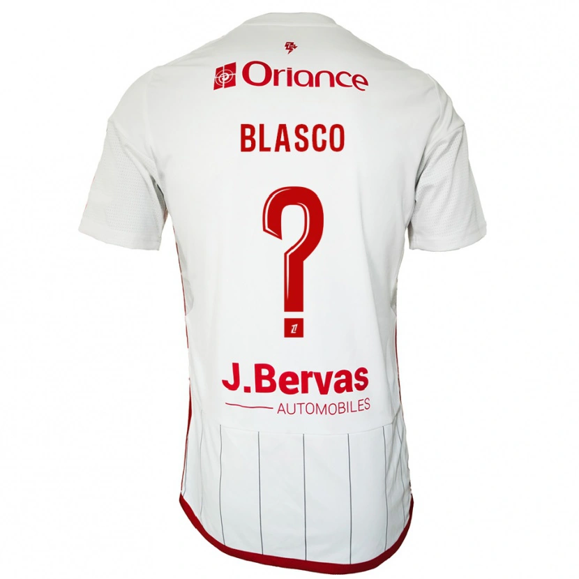 Danxen Dětské Luna Blasco #0 Bílá Červená Daleko Hráčské Dresy 2025/26 Dres