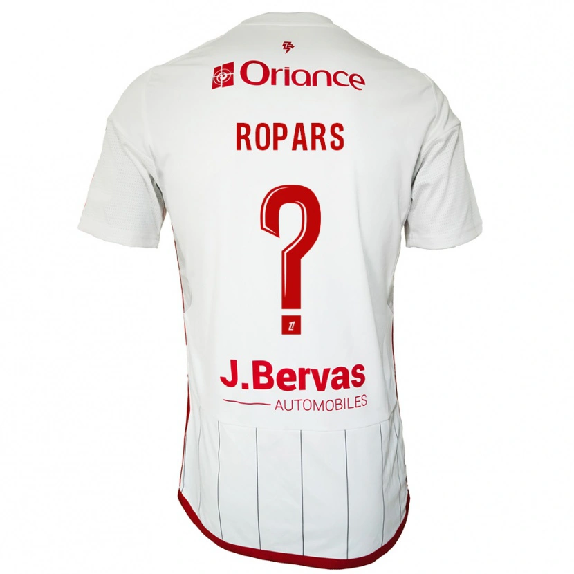 Danxen Dětské Janelle Ropars #0 Bílá Červená Daleko Hráčské Dresy 2025/26 Dres