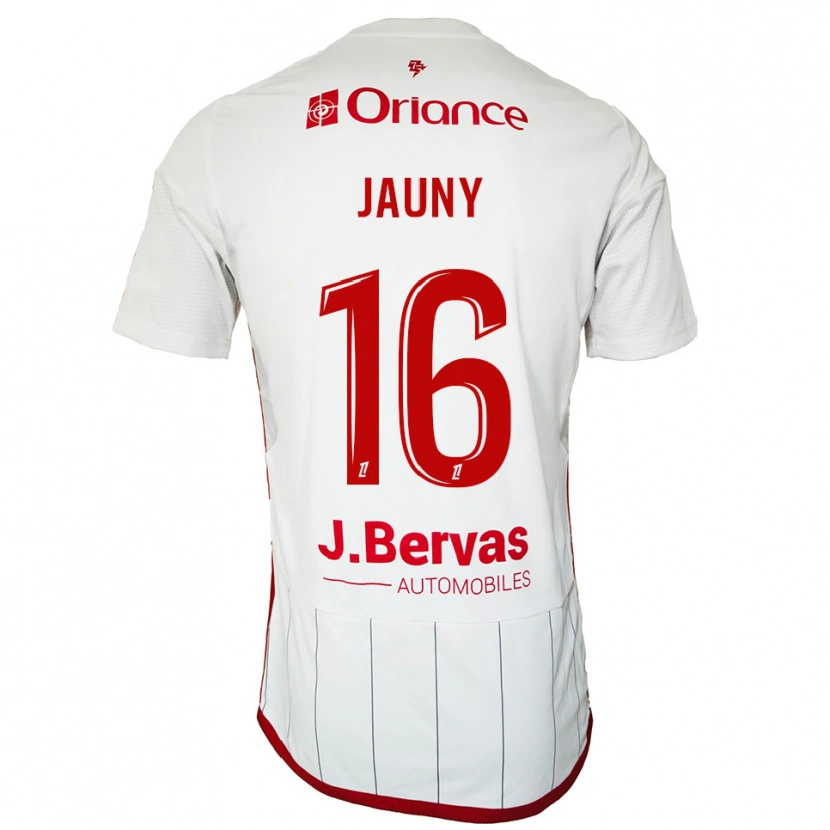 Danxen Dětské Noah Jauny #16 Bílá Červená Daleko Hráčské Dresy 2025/26 Dres