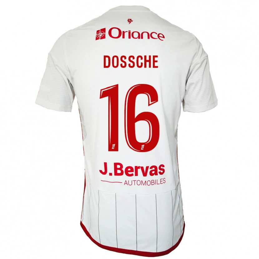 Danxen Dětské Marvin Dossche #16 Bílá Červená Daleko Hráčské Dresy 2025/26 Dres