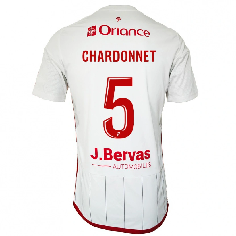 Danxen Dětské Brendan Chardonnet #5 Bílá Červená Daleko Hráčské Dresy 2025/26 Dres