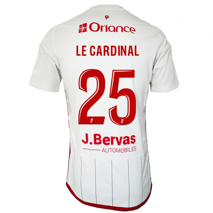 Danxen Dětské Julien Le Cardinal #25 Bílá Červená Daleko Hráčské Dresy 2025/26 Dres