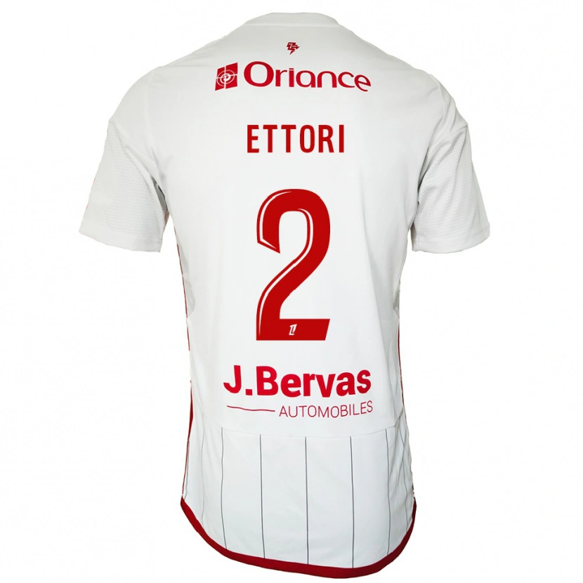 Danxen Dětské Ilan Ettori #2 Bílá Červená Daleko Hráčské Dresy 2025/26 Dres