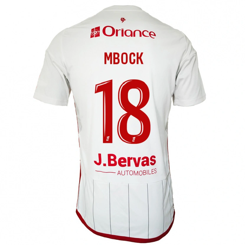 Danxen Dětské Hianga'a Mbock #18 Bílá Červená Daleko Hráčské Dresy 2025/26 Dres