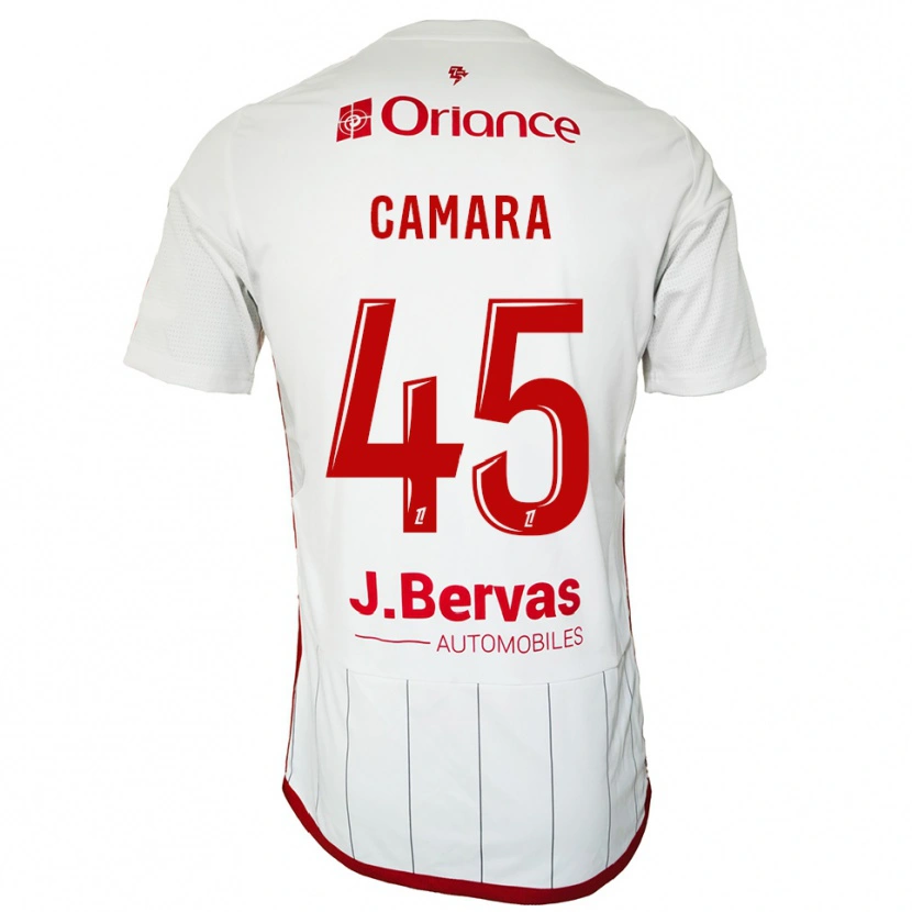 Danxen Dětské Mahdi Camara #45 Bílá Červená Daleko Hráčské Dresy 2025/26 Dres
