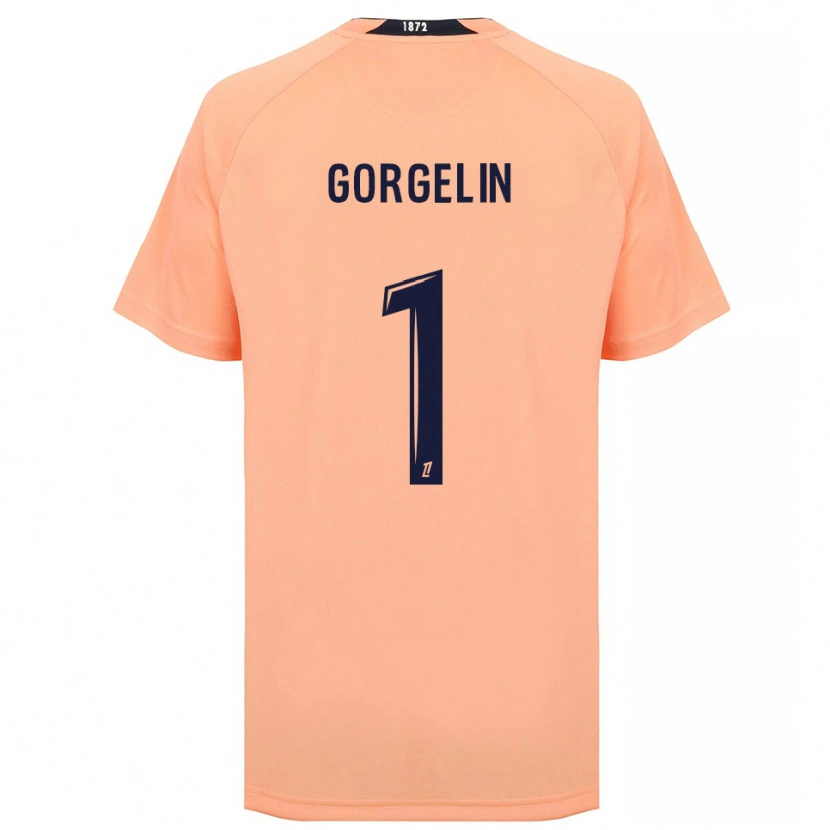 Danxen Dětské Mathieu Gorgelin #1 Oranžová Námořnická Daleko Hráčské Dresy 2025/26 Dres