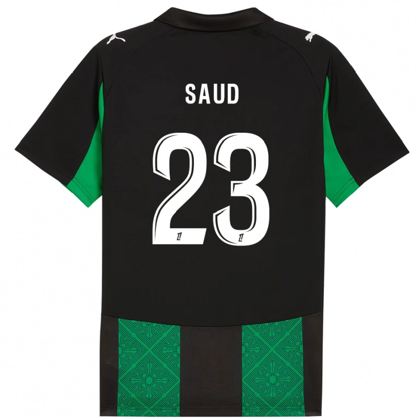 Danxen Dětské Saud Abdulhamid #23 Černá Zelená Daleko Hráčské Dresy 2025/26 Dres