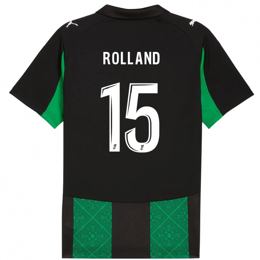 Danxen Dětské Paul Rolland #15 Černá Zelená Daleko Hráčské Dresy 2025/26 Dres