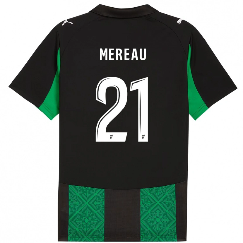 Danxen Dětské Alizée Mereau #21 Černá Zelená Daleko Hráčské Dresy 2025/26 Dres
