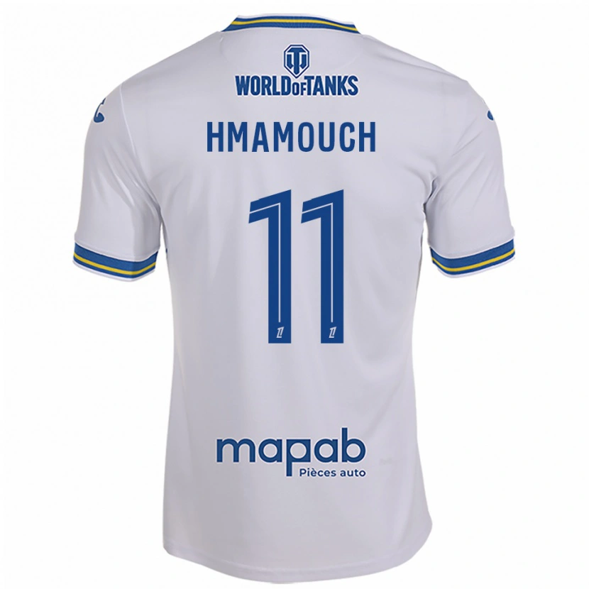 Danxen Dětské Mohamed-Anouar Hmamouch #11 Bílá Nebesky Modrá Daleko Hráčské Dresy 2025/26 Dres