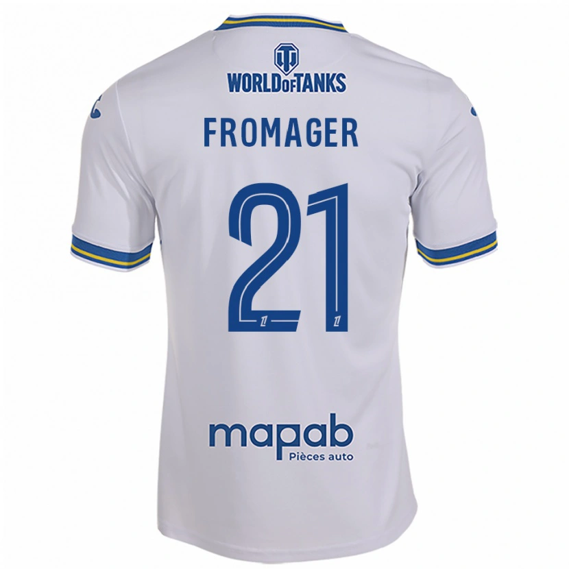 Danxen Dětské Côme Fromager #21 Bílá Nebesky Modrá Daleko Hráčské Dresy 2025/26 Dres