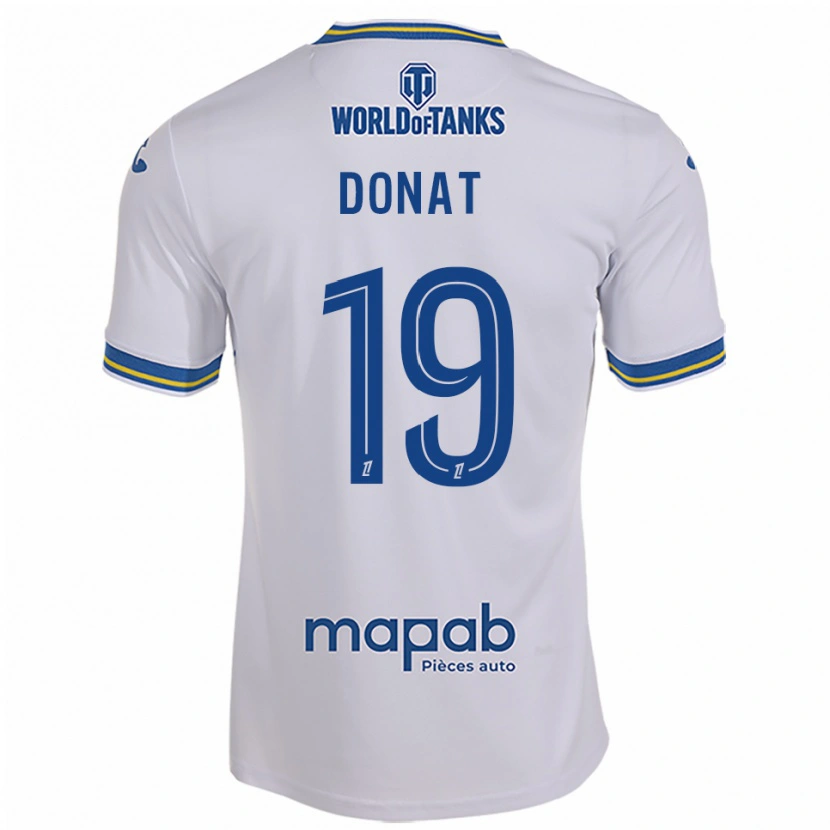 Danxen Dětské Noa Donat #19 Bílá Nebesky Modrá Daleko Hráčské Dresy 2025/26 Dres