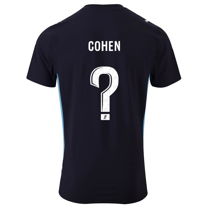 Danxen Dětské Dan Cohen #0 Černá Nebesky Modrá Daleko Hráčské Dresy 2025/26 Dres