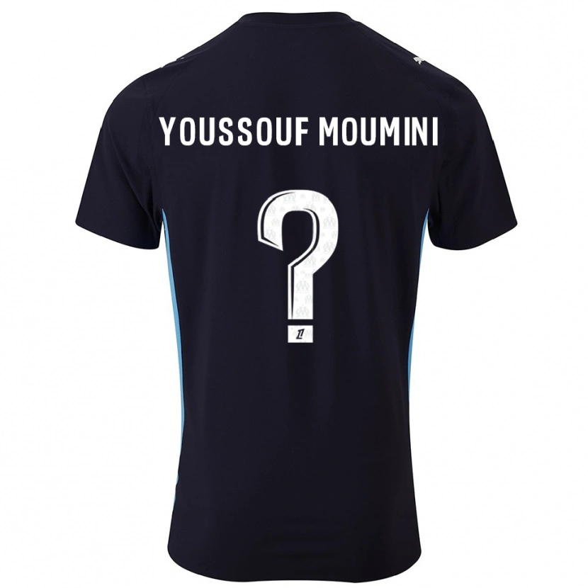 Danxen Dětské Yakine Youssouf Moumini #0 Černá Nebesky Modrá Daleko Hráčské Dresy 2025/26 Dres