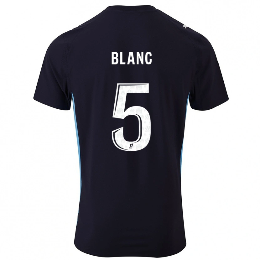 Danxen Dětské Amandine Blanc #5 Černá Nebesky Modrá Daleko Hráčské Dresy 2025/26 Dres