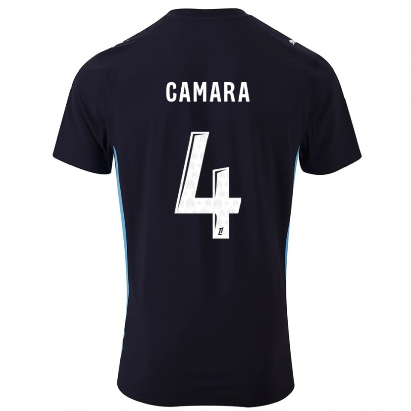 Danxen Dětské Fodé Camara #4 Černá Nebesky Modrá Daleko Hráčské Dresy 2025/26 Dres