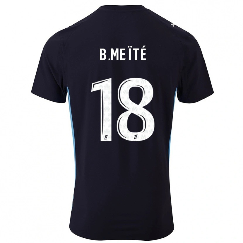 Danxen Dětské Bamo Meïté #18 Černá Nebesky Modrá Daleko Hráčské Dresy 2025/26 Dres