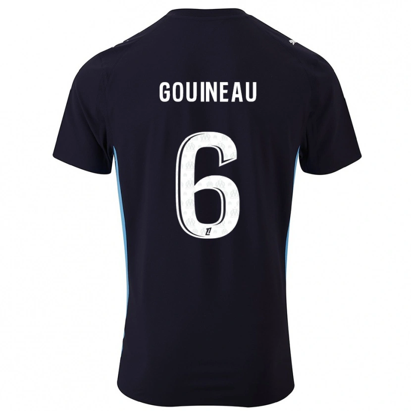 Danxen Dětské Coline Gouineau #6 Černá Nebesky Modrá Daleko Hráčské Dresy 2025/26 Dres