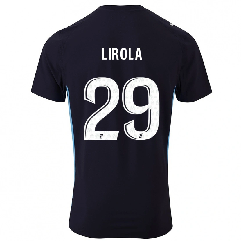Danxen Dětské Pol Lirola #29 Černá Nebesky Modrá Daleko Hráčské Dresy 2025/26 Dres