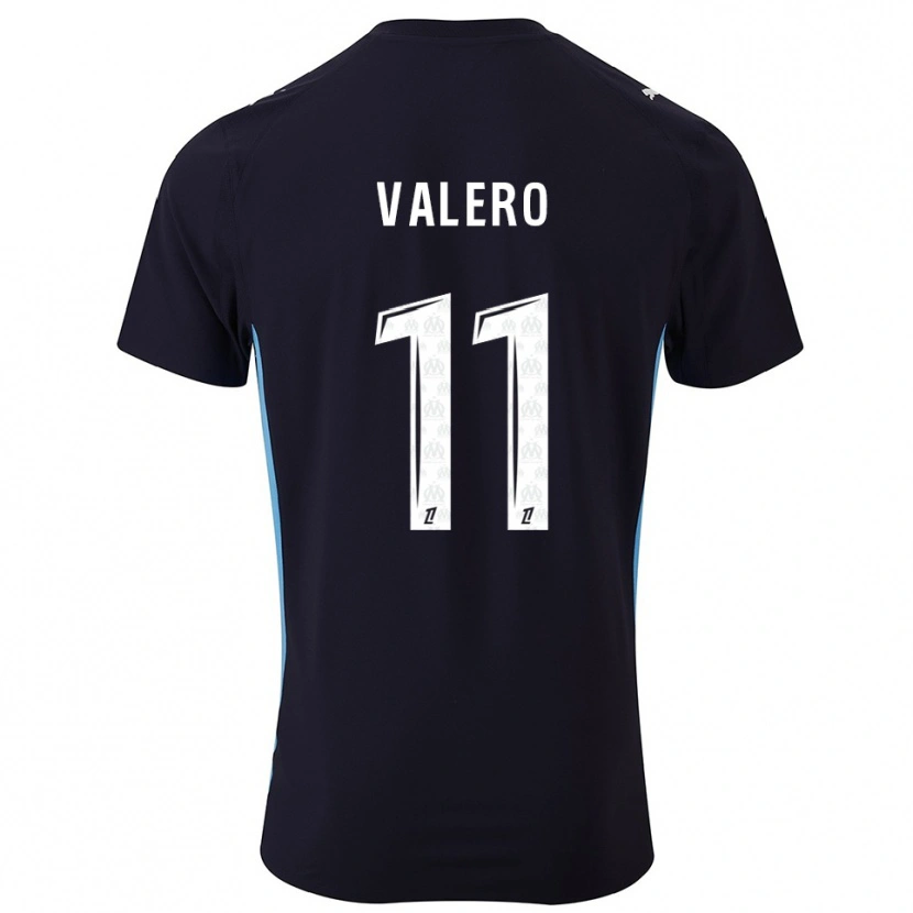 Danxen Dětské Antoine Valero #11 Černá Nebesky Modrá Daleko Hráčské Dresy 2025/26 Dres