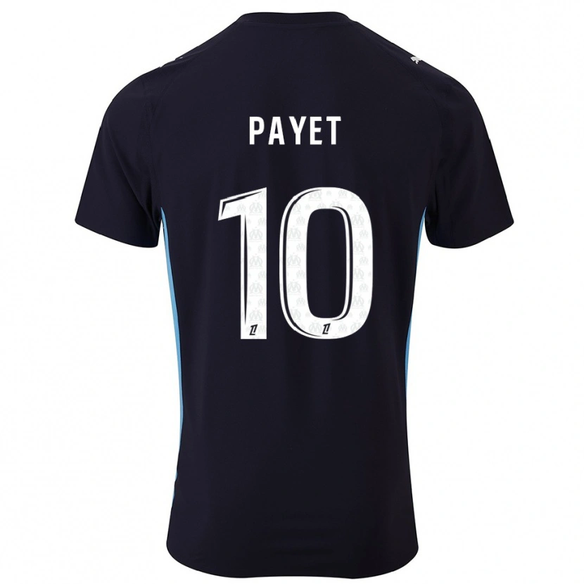 Danxen Dětské Dimitri Payet #10 Černá Nebesky Modrá Daleko Hráčské Dresy 2025/26 Dres