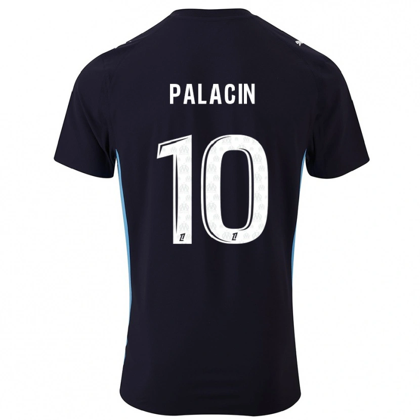 Danxen Dětské Sara Palacin #10 Černá Nebesky Modrá Daleko Hráčské Dresy 2025/26 Dres