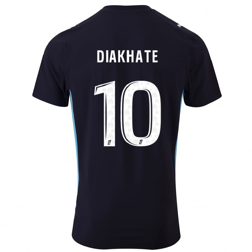 Danxen Dětské Ndeye Awa Diakhaté #10 Černá Nebesky Modrá Daleko Hráčské Dresy 2025/26 Dres