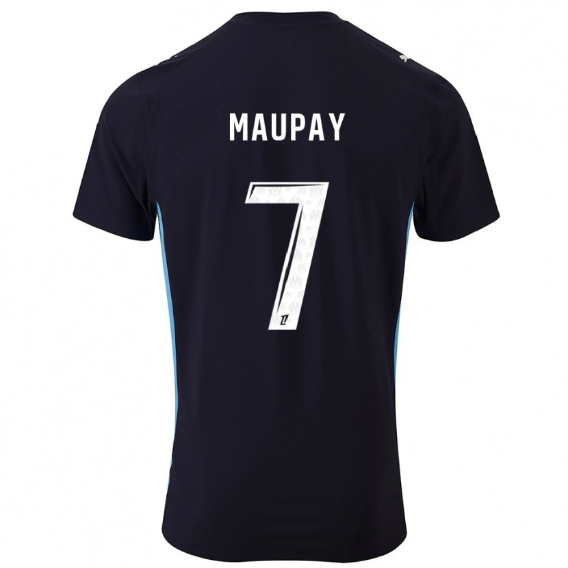 Danxen Dětské Neal Maupay #7 Černá Nebesky Modrá Daleko Hráčské Dresy 2025/26 Dres