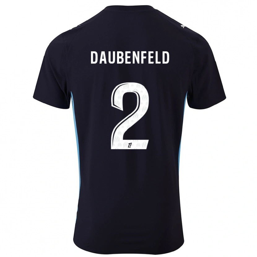 Danxen Dětské Lucas Daubenfeld #2 Černá Nebesky Modrá Daleko Hráčské Dresy 2025/26 Dres