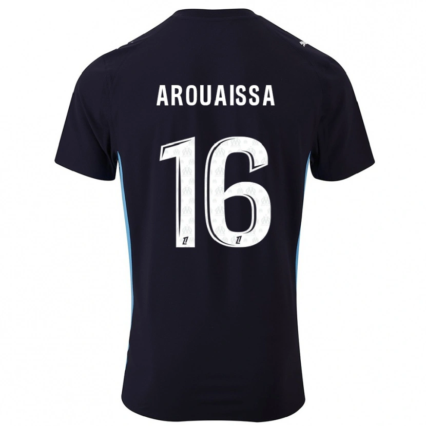 Danxen Dětské Ines Arouaissa #16 Černá Nebesky Modrá Daleko Hráčské Dresy 2025/26 Dres