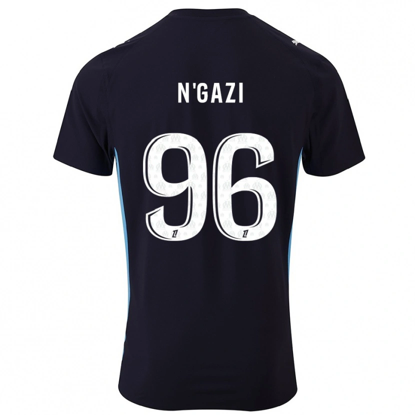 Danxen Dětské Chloé N'gazi #96 Černá Nebesky Modrá Daleko Hráčské Dresy 2025/26 Dres