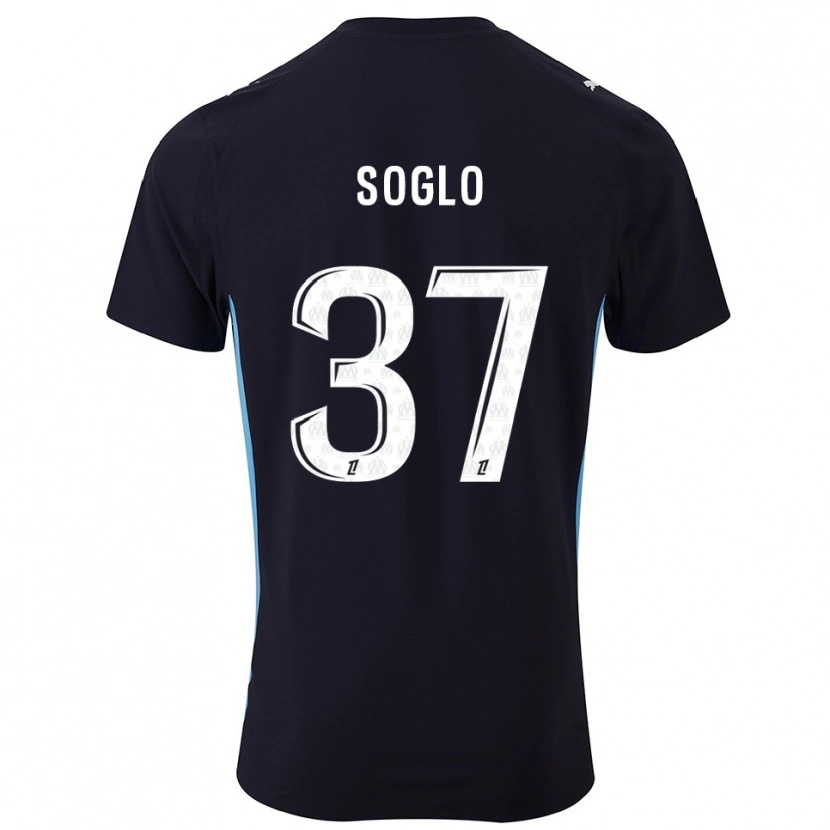 Danxen Dětské Emran Soglo #37 Černá Nebesky Modrá Daleko Hráčské Dresy 2025/26 Dres
