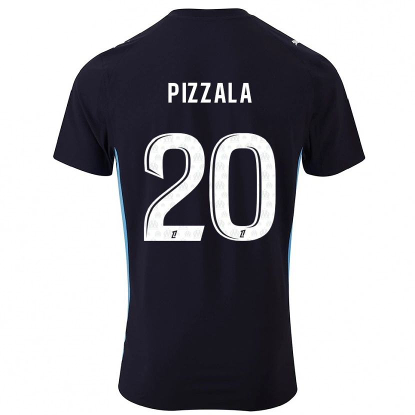 Danxen Dětské Caroline Pizzala #20 Černá Nebesky Modrá Daleko Hráčské Dresy 2025/26 Dres
