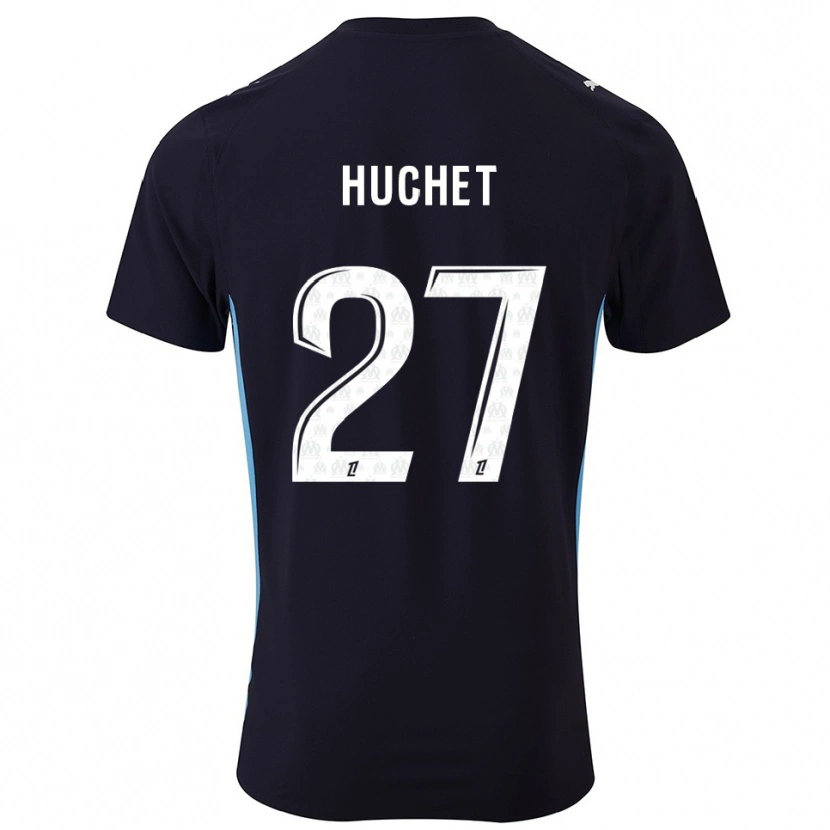 Danxen Dětské Sarah Huchet #27 Černá Nebesky Modrá Daleko Hráčské Dresy 2025/26 Dres