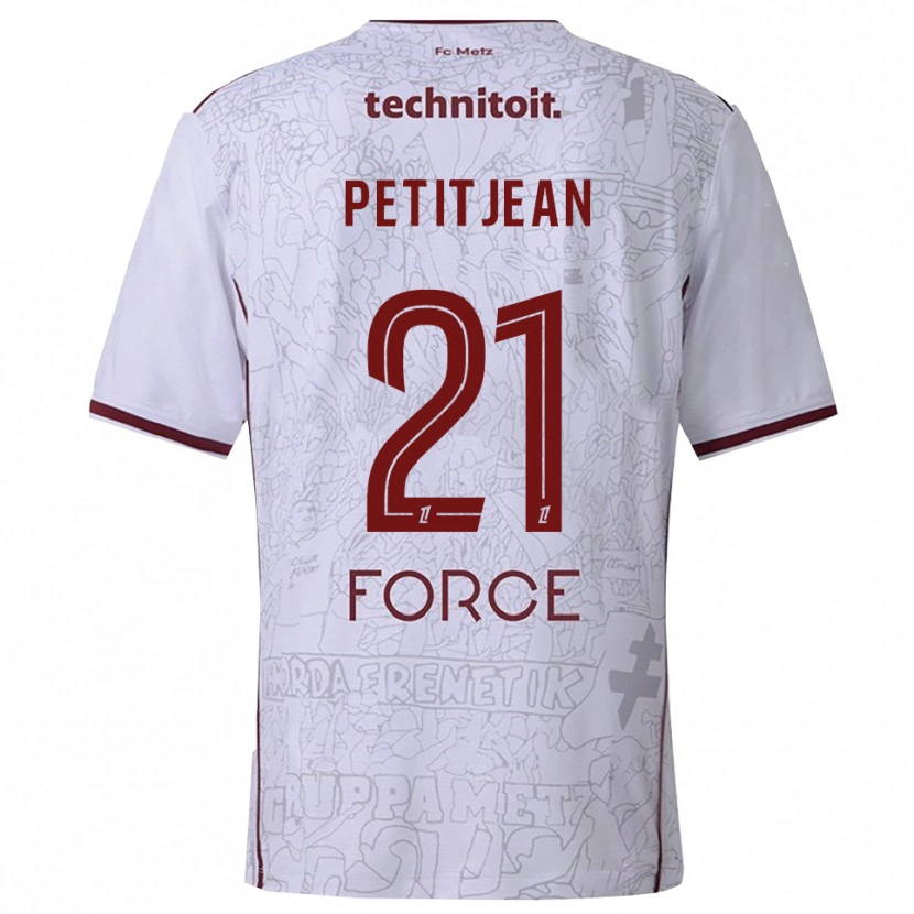 Danxen Dětské Clara Petitjean #21 Bílá Burgundská Daleko Hráčské Dresy 2025/26 Dres
