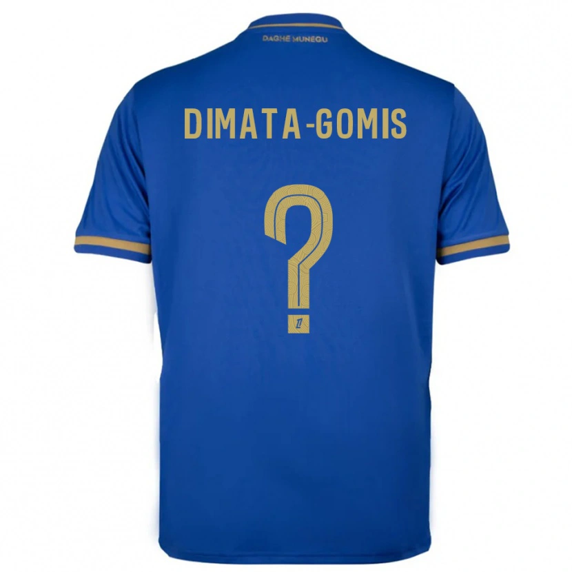 Danxen Dětské Kamron Dimata-Gomis #0 Modrá Zlatá Daleko Hráčské Dresy 2025/26 Dres