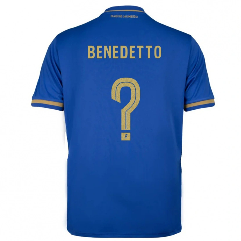 Danxen Dětské Antéo Benedetto #0 Modrá Zlatá Daleko Hráčské Dresy 2025/26 Dres
