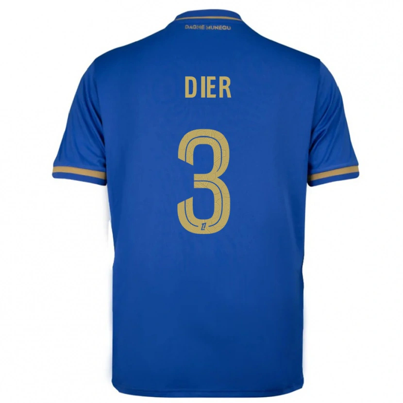 Danxen Dětské Eric Dier #3 Modrá Zlatá Daleko Hráčské Dresy 2025/26 Dres
