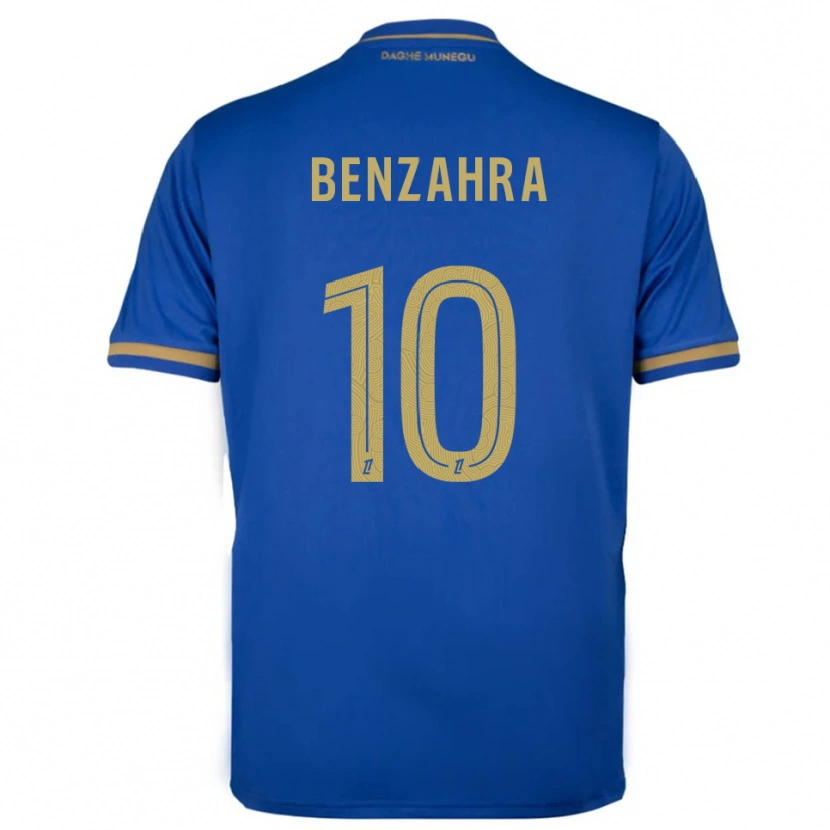 Danxen Dětské Safouane Benzahra #10 Modrá Zlatá Daleko Hráčské Dresy 2025/26 Dres