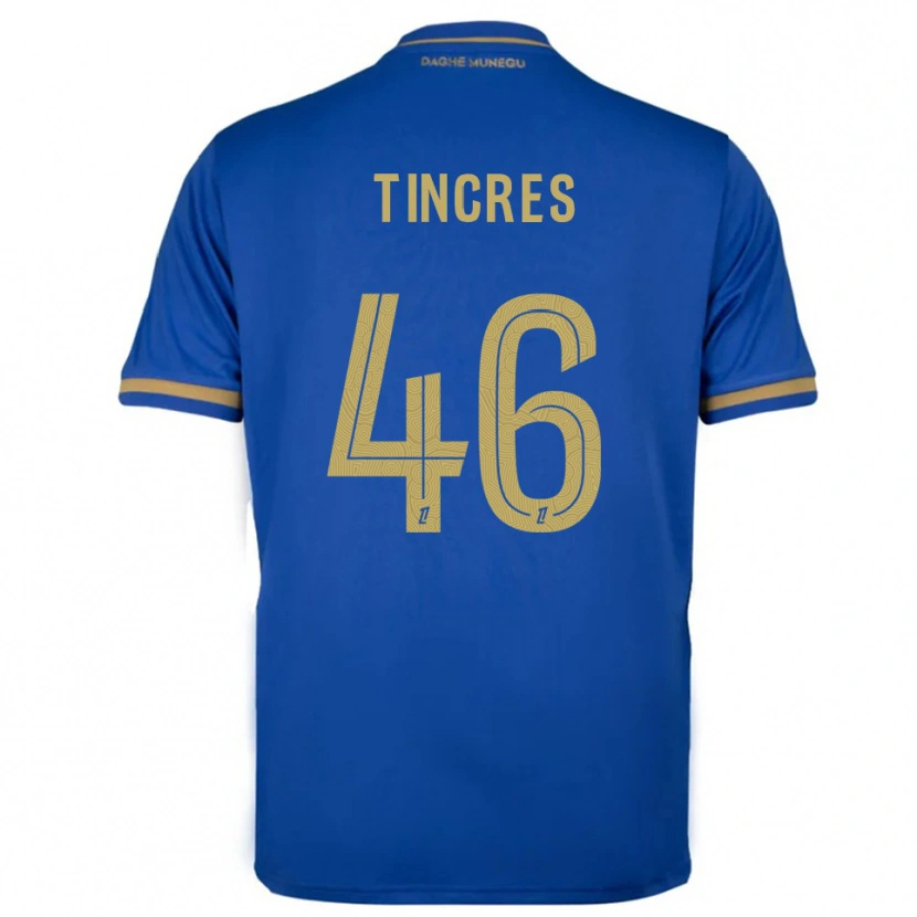 Danxen Dětské Joan Tincres #46 Modrá Zlatá Daleko Hráčské Dresy 2025/26 Dres