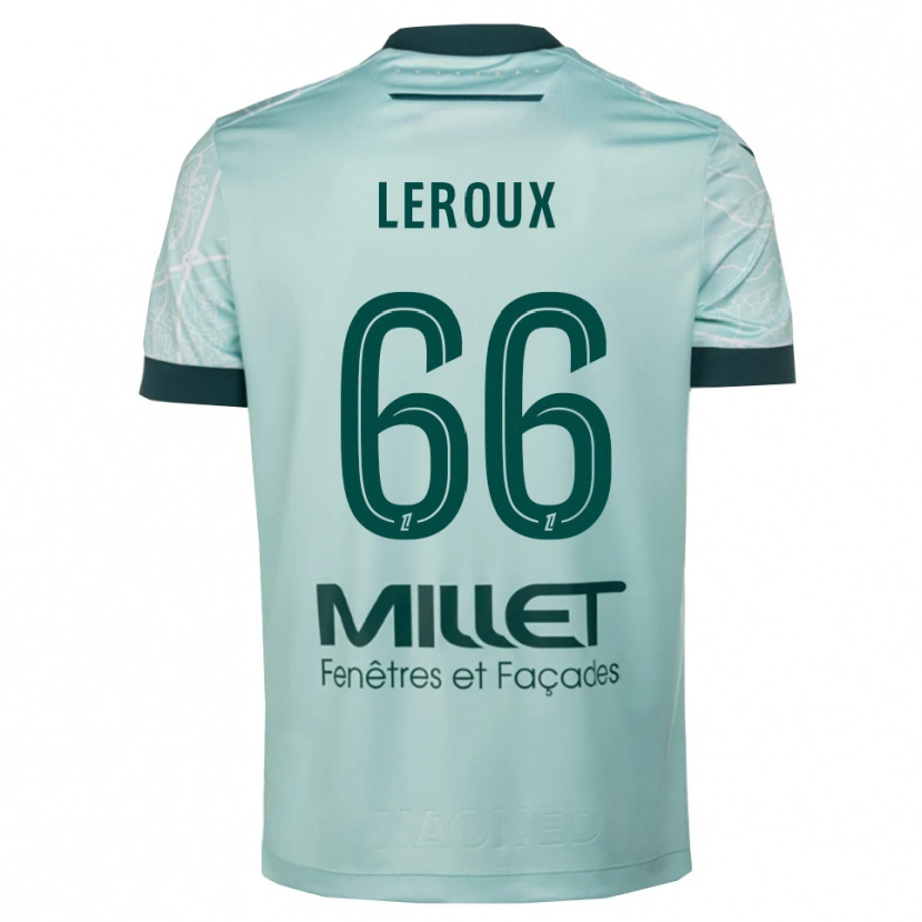 Danxen Dětské Louis Leroux #66 Zelená Bílá Daleko Hráčské Dresy 2025/26 Dres