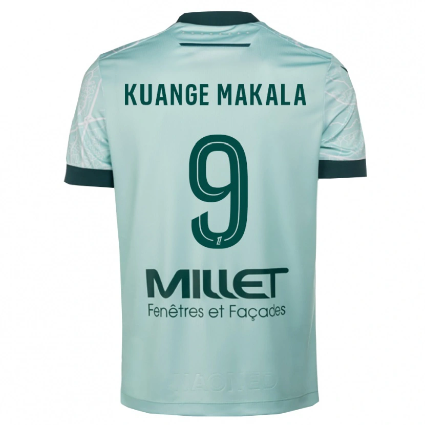 Danxen Dětské Jordi Kuange Makala #9 Zelená Bílá Daleko Hráčské Dresy 2025/26 Dres
