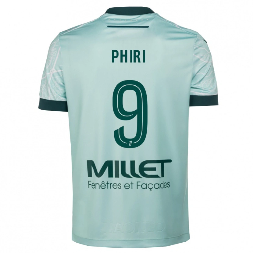 Danxen Dětské Samiah Phiri #9 Zelená Bílá Daleko Hráčské Dresy 2025/26 Dres