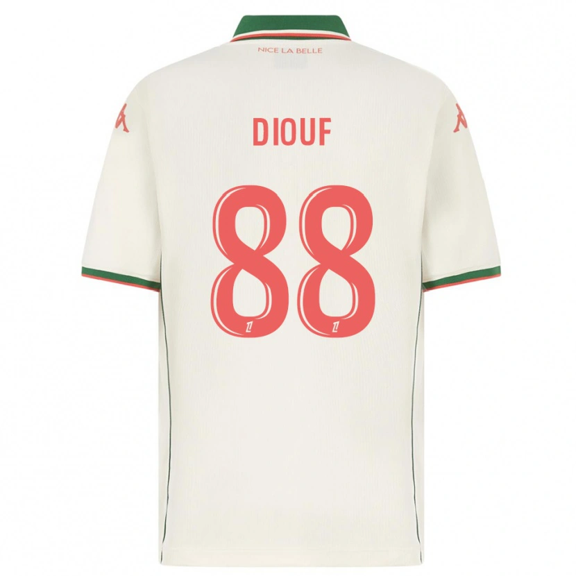 Danxen Dětské Yehvann Diouf #88 Bílá Zelená Daleko Hráčské Dresy 2025/26 Dres