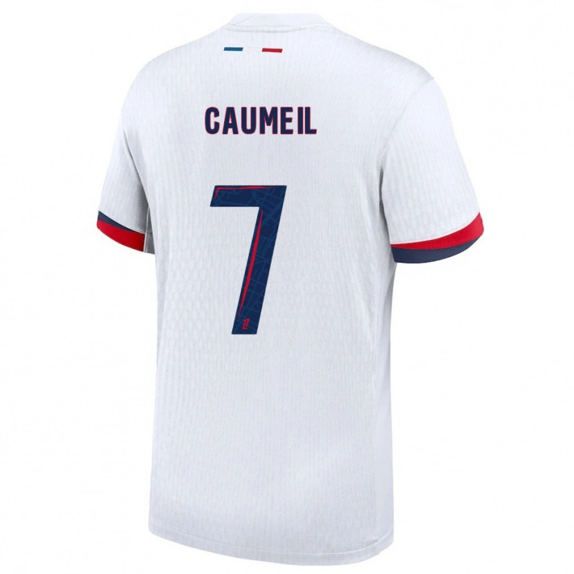 Danxen Dětské Paul Caumeil #7 Bílá Červená Daleko Hráčské Dresy 2025/26 Dres