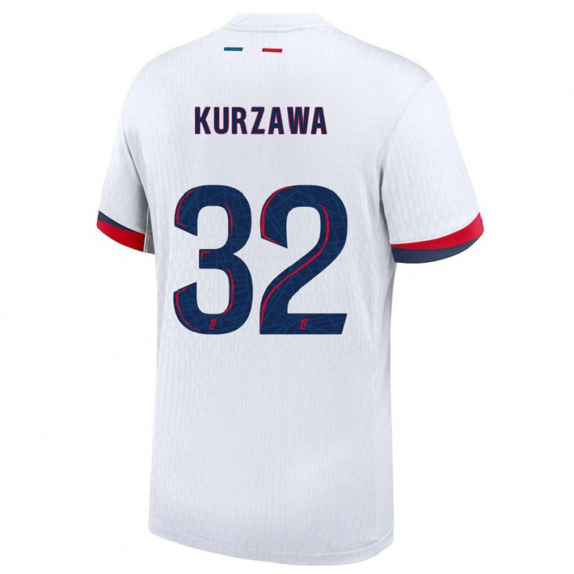 Danxen Dětské Layvin Kurzawa #32 Bílá Červená Daleko Hráčské Dresy 2025/26 Dres