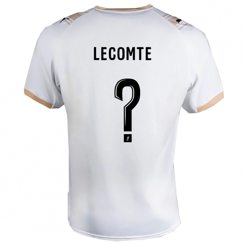 Danxen Dětské Benjamin Lecomte #0 Bílá Černá Daleko Hráčské Dresy 2025/26 Dres