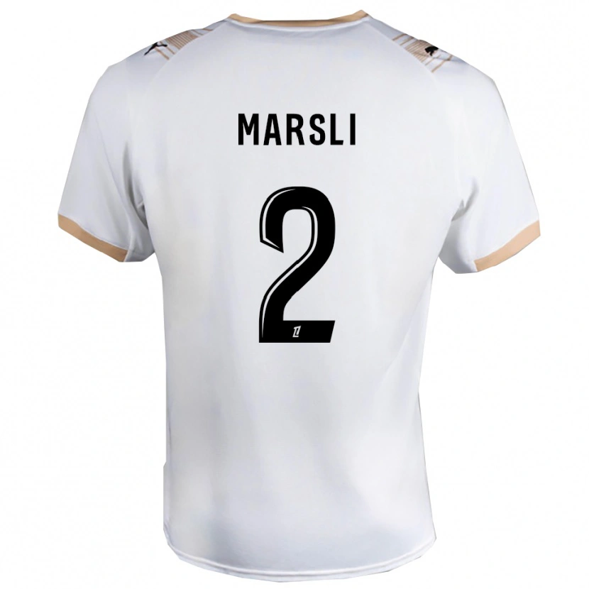 Danxen Dětské Adam Marsli #2 Bílá Černá Daleko Hráčské Dresy 2025/26 Dres