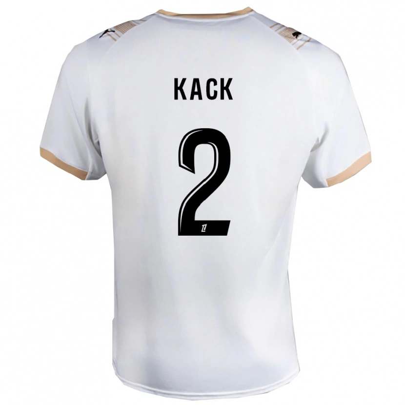 Danxen Dětské Mathilde Kack #2 Bílá Černá Daleko Hráčské Dresy 2025/26 Dres